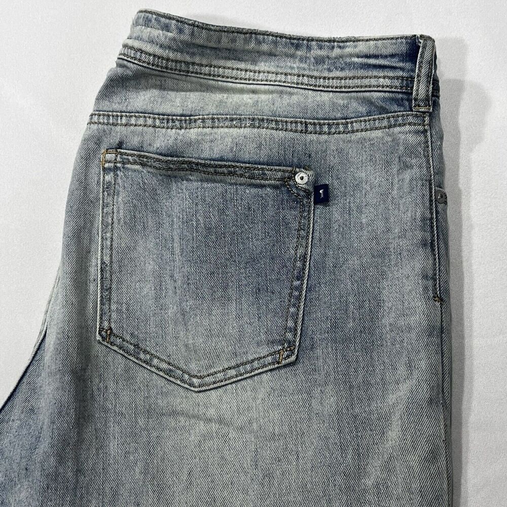 Pilcro Women Light Wash‎ Slim Boyfriend Distressed Jeans Sz 32X29 Actual (38X29)